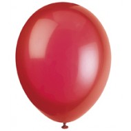 Scarlet Red Latex Balloons x10
